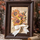 Poppy Crafts Cardstock Flower Stickers - Warm Sun Sunflower