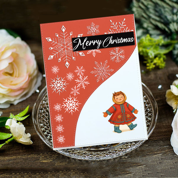 Poppy Crafts Clear Stamps - Let It Snow
