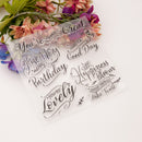 Poppy Crafts Clear Stamps - Positive Phrases