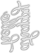 Decorative metal cutting die with intricate design on a white background