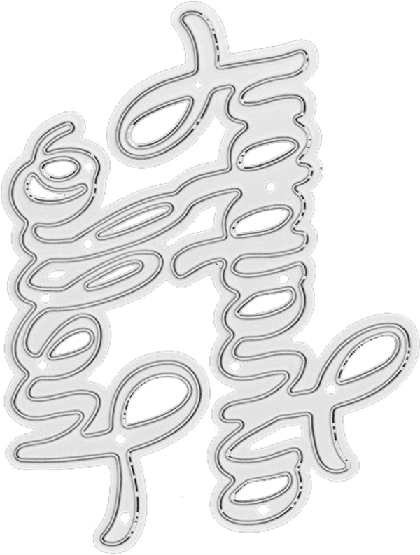 Decorative metal cutting die with intricate design on a white background