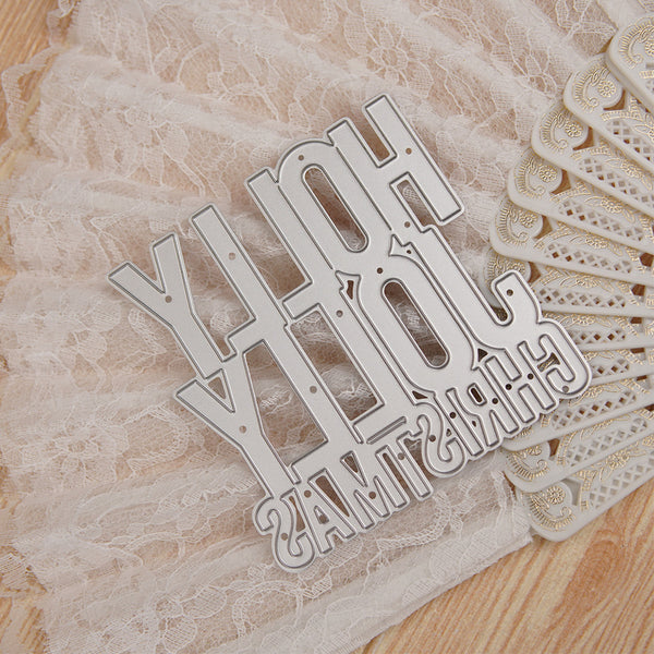 Metallic letter cutout spelling 'I love you forever and always' on a lace background
