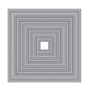 Geometric pattern with concentric squares on a white background
