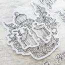 Decorative cutout with intricate designs on a textured surface