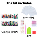 Poppy Crafts Diamond Art Greeting Card Kit