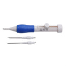 Medication pump with three needles on a white background