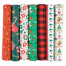 Poppy Crafts Fabric Fat Quarter Bundle - Christmas