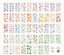 Poppy Crafts Floral PET Sticker Booklet - Romantic