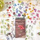 Poppy Crafts Floral PET Sticker Booklet - Romantic