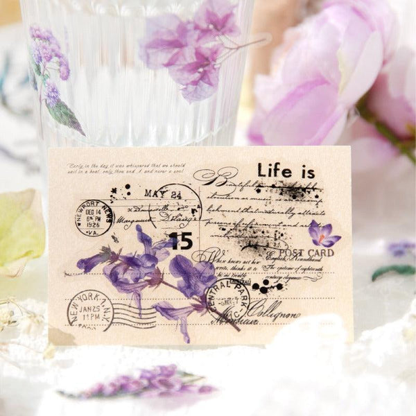Poppy Crafts Floral PET Sticker Booklet - Romantic