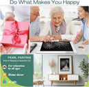 Collage of pearl painting activity, gift box, and home decor with text 'Do What Makes You Happy'.