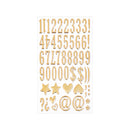 Poppy Crafts Puffy Stickers - Alphabet Bold - Gold