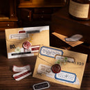 Poppy Crafts Small Label Washi Tape - Travel Ticket