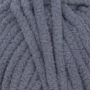 Close-up of gray textured yarn