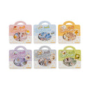 Set of six 'Carter's Soft Plush' toy packages on a white background