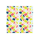 Colorful geometric pattern on a white background