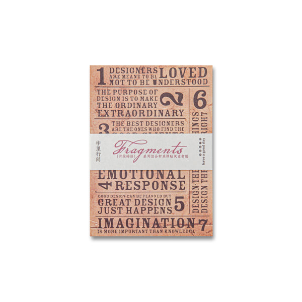 Poppy Crafts Vellum & Paper Fragments - Scientific Sketches