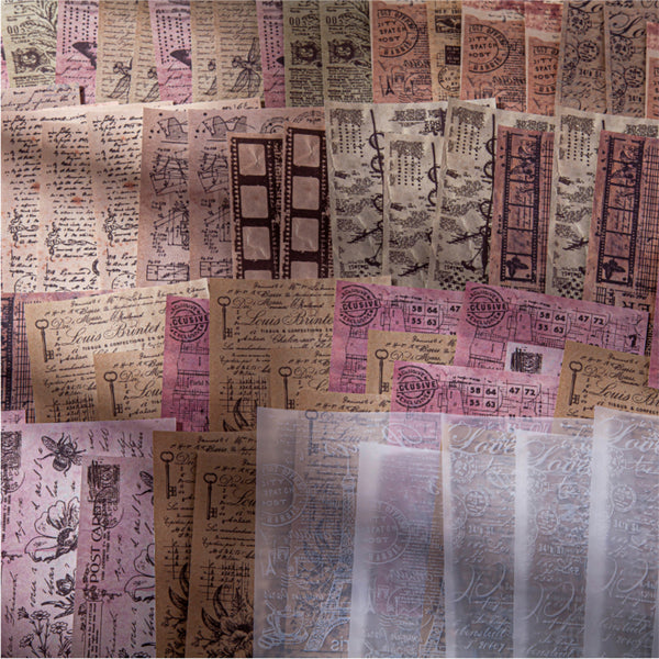 Poppy Crafts Vellum & Paper Fragments - Scientific Sketches
