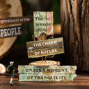 Poppy Crafts Wood Grain Fragments Sticker Kit - The Language of Logs