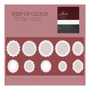 Poppy Craft Lace Frames Vellum Paper Stickers - Wisp of Cloud