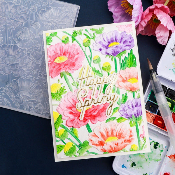 Poppy Crafts 3D Embossing Folder