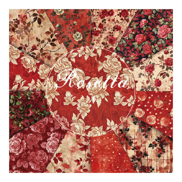 Floral patterned design with the word 'Rosetta' in the center.