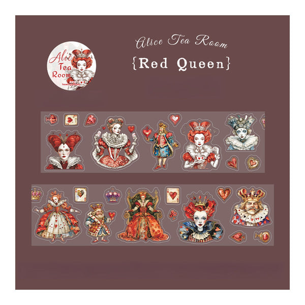 Poppy Crafts Alice Tea Room PET Sticker Roll - Red Queen