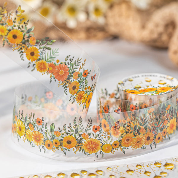 Poppy Crafts Autumn Series PET Sticker Roll - Lace Autumn Dream
