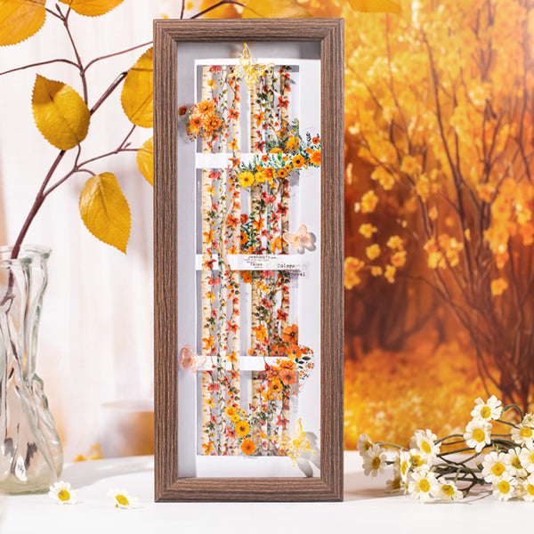 Poppy Crafts Autumn Series PET Sticker Roll - Lace Autumn Dream