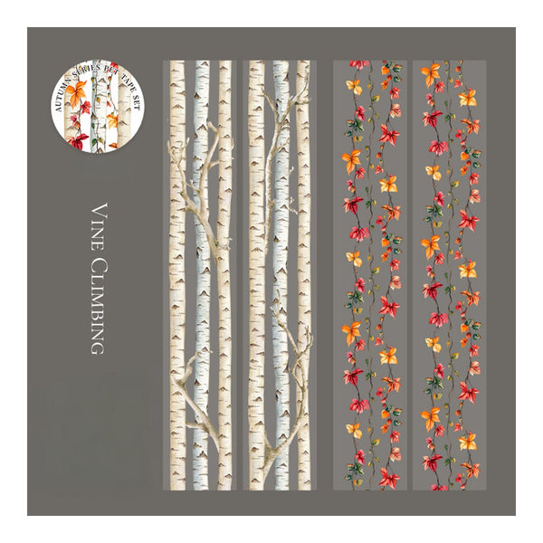 Poppy Crafts Autumn Series PET Sticker Roll - Vine Climbing