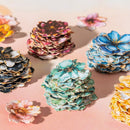 Poppy Crafts Basket of Flowers Writing Paper Stickers - Warm Sun