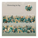 Poppy Crafts Blooming Flowers in Four Seasons PET Sticker Roll - Flowering in Fog