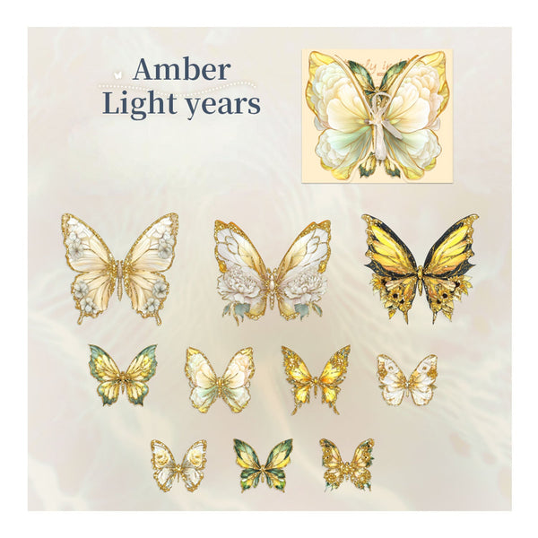 Poppy Crafts Butterfly Stickers - Amber Light Years