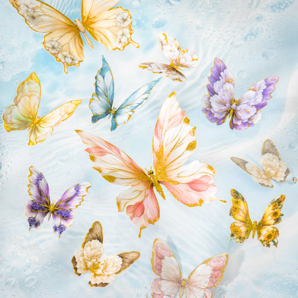 Poppy Crafts Butterfly Stickers - Twilight Purple