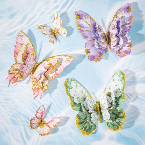 Poppy Crafts Butterfly Stickers - Twilight Purple