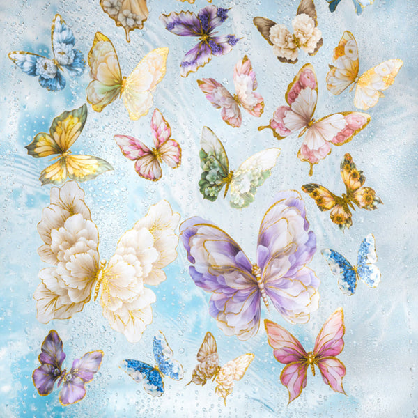 Poppy Crafts Butterfly Stickers - Twilight Purple