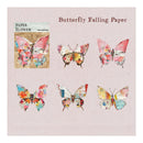 Poppy Crafts Cardstock Flower Stickers - Butterfly Falling Paper