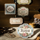 Poppy Crafts Cardstock Stickers - Numerous Flowers - Letter from Clear Sky