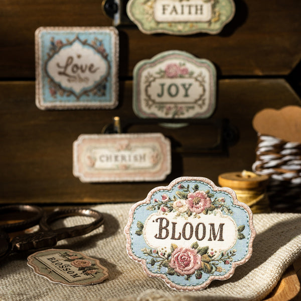 Poppy Crafts Cardstock Stickers - Numerous Flowers - Letter from Clear Sky