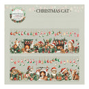 Poppy Crafts Christmas Day PET Sticker Roll - Christmas Cat