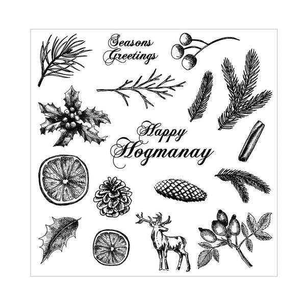 Poppy Crafts Clear Stamps - Happy Hogmanay