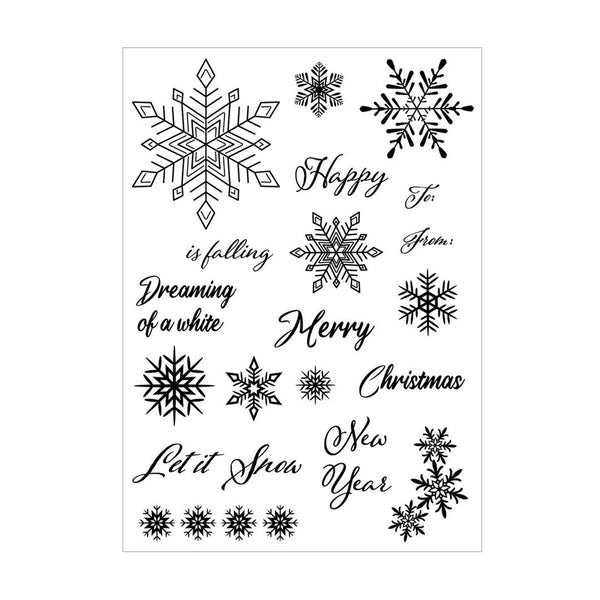 Poppy Crafts Clear Stamps - Let It Snow
