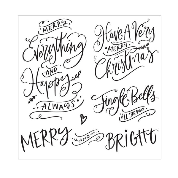 Poppy Crafts Clear Stamps - Merry & Bright