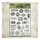 Collection of vintage-style stamps on a textured background with 'Fete & Style' branding.