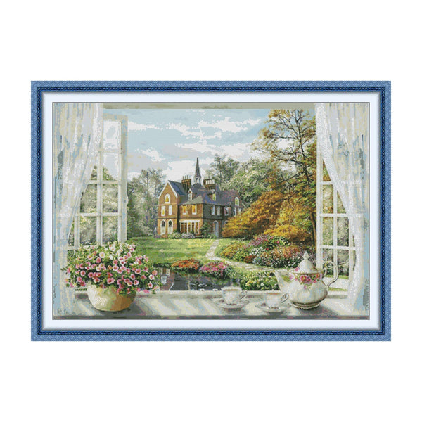 Poppy Crafts Cross-Stitch Kit #181 - Window #3