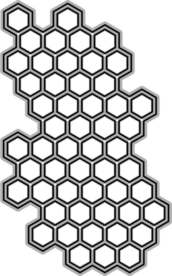 Hexagonal grid pattern