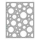 Decorative metal sheet with geometric cut-out patterns on a white background