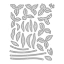 Set of clear stamp shapes on a white background