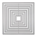 Ceiling tile with decorative border pattern on a white background