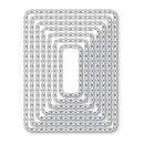 Set of decorative paper cutting templates with intricate patterns on a white background
